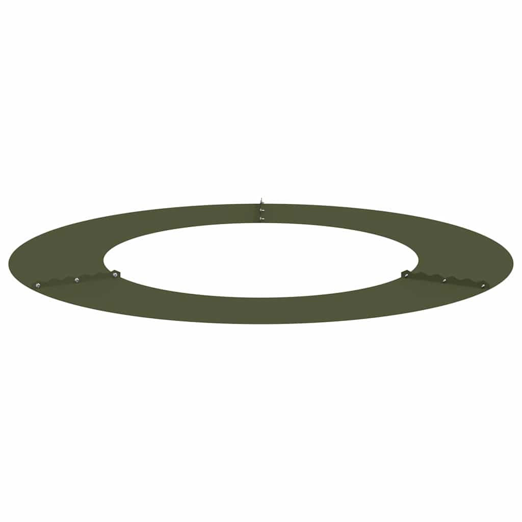 Flacher Baumring Olivgrün Ø50 / 80 cm Stahl